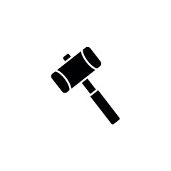 Mallet Tool Icon Silhouette