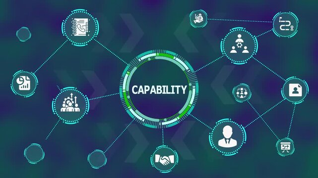 Capability Development Network Dashboard. Skills Enhancement, Workforce Performance Matrix, and Strategic Growth Structure for Corporate Productivity Improvement.