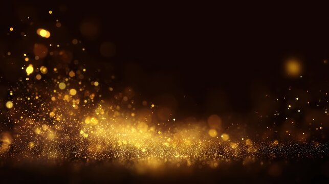 Festive background featuring bokeh and gold glitter, designed for celebrations, social media, and promotional materials.