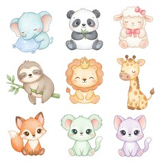 Baby Animals Clipart (Nursery Style)