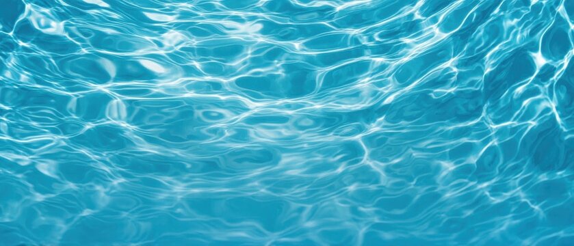 Abstract summer banner with water waves and copy space, designed for cosmetic brands, social media, and promotional materials.