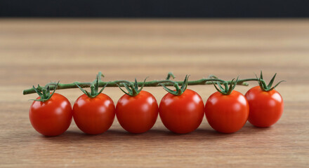 Fresh ripe tomatoes on vine, vibrant red vegetables perfect for healthy meals, organic farm-fresh produce ideal for culinary use and nutritious diet plans