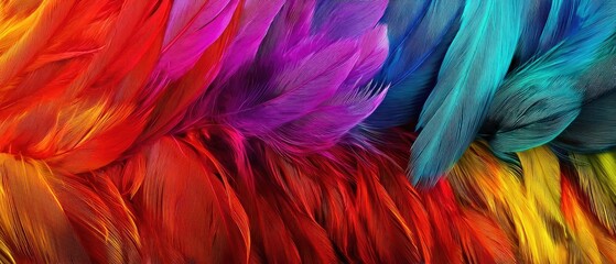 Texture background of beautiful bird feathers, great for branding, social media, and educational materials.