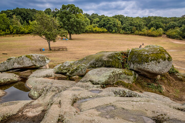 Sacred site of Beglik Tash ancient Thracian remains of rock sanctuary in Bulgaria