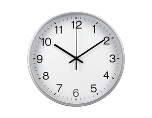 Modern Round Wall Clock for Minimalist Home and Office Decor PNG