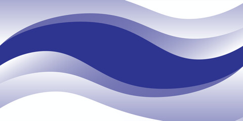 Abstract blue wave background with smooth flowing curves, soft gradients, and layered shapes creating a modern, elegant, and professional design suitable for presentations, posters, banners. Eps10