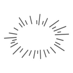 Radial burst frame for comic and highlight design / コミックや注目デザインに使える集中線・放射線フレーム素材