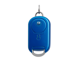 Modern Blue-Green Key Fob for Car and Home Key Design PNG