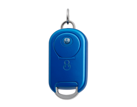 Modern Blue-Green Key Fob for Car and Home Key Design PNG