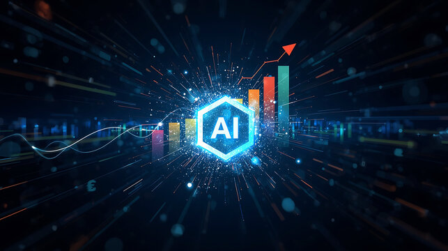 Artificial Intelligence Technology Integration with Business Growth and Financial Success in the Digital Era Concept - Powered by Adobe