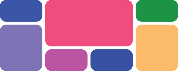 Abstract color block layout design template for presentation background website