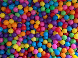 colorful plastic balls