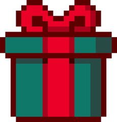 Pixel Art Christmas gift icon