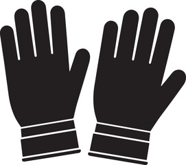Obraz premium Two Gloves Vector, Gloves Vector Icon