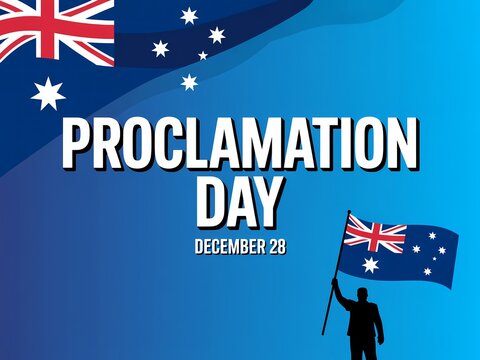 Celebrate australia s proclamation day on december 28th with patriotic flags and stars
