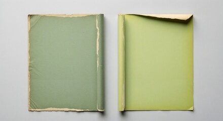 Aged green paper texture background