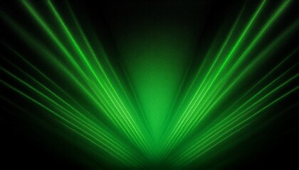 Glowing Green Light Patten Black Background Grainy Gradient Noise Texture Poster Banner Backdrop Abstract Design Power Point Background