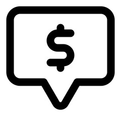 financial outline icon set