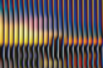 Vibrant abstract vertical wave pattern background, Vertical panels background with colourful gradient blur effect. Modern smooth glass grainy background.