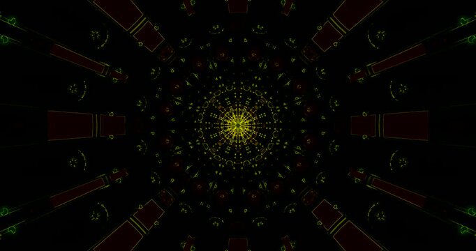 Dynamic tunnel video loop offering a mesmerizing visual experience with vibrant patterns that captivate attention continuously