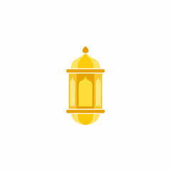 Golden Lantern Icon A Symbol of Illumination and Celebration for Ramadan and Islamic Events
