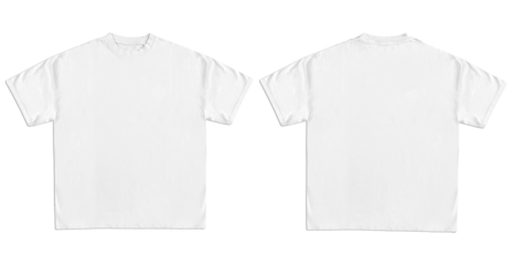 Mockup t-shirt oversize white
