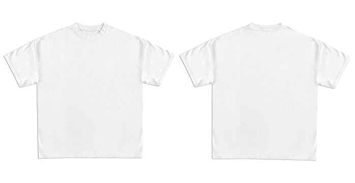 Mockup t-shirt oversize white