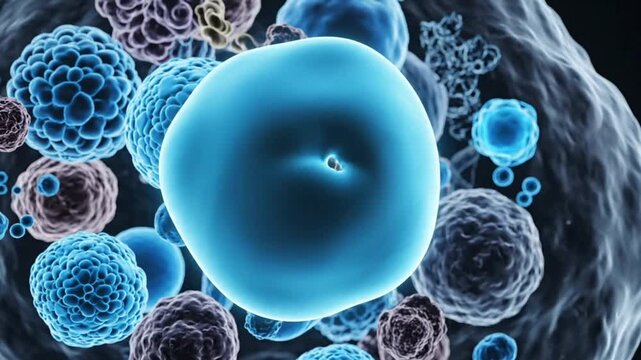 Autophagy Process, Autophagosome Engulfs Cellular Waste