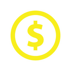 dollar button icon