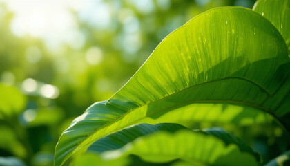 green leaves background