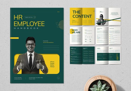 Modern and Professional Company HR Employee Policy Handbook Template