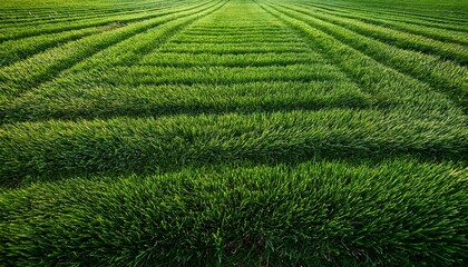 Field Grass Texture With Mowing Pattern