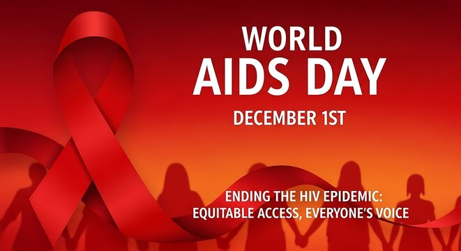 World Aids Day. 1st December. HIV AIDS Awareness Day
