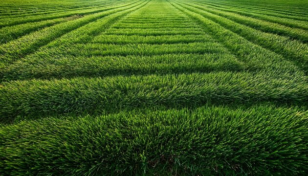 Field Grass Texture With Mowing Pattern