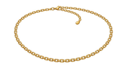 Elegant Gold Chain Necklace with Delicate Links and Secure Clasp.