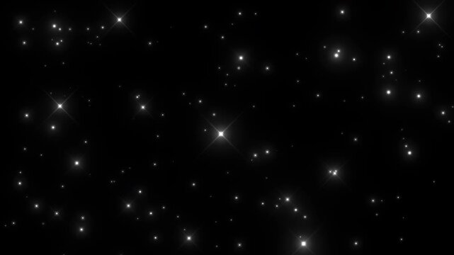 twinkle stars background animation effect festive holiday decoration