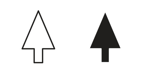 Cursor icon in line design. Simple icon vector