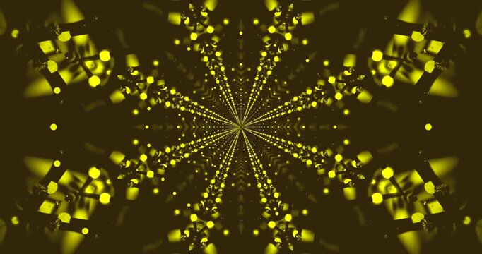 Colorful tunnel video loop creates a dynamic visual experience for relaxation and focus in various settings