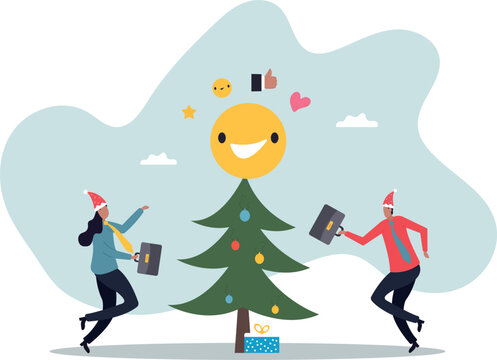 Employee satisfaction, workplace happiness or success team motivation, employee engagement or participation,about a man and his life.