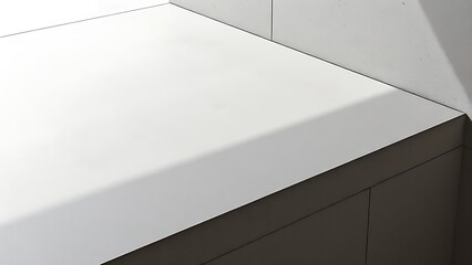rigid. Minimalist concrete surface showcasing smooth texture and subtle shadows, embodying modern architectural simplicity. real-estate listings.