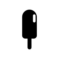 Single Ice Lolly Frozen Dessert Minimal Sweet Treat Icon Design Line Art Vector illustration