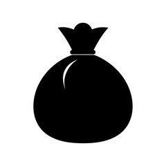 Money Bag Minimal Finance Icon Clean Wealth Symbol Outline Style Line Art Vector illustration