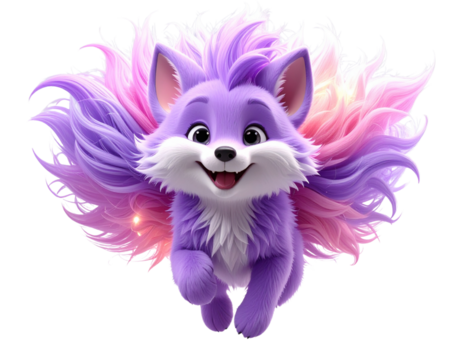 Playful Fox PNG – Hyper-Realistic Digital Fox Illustration