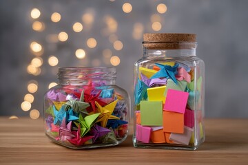 candy in a glass jar