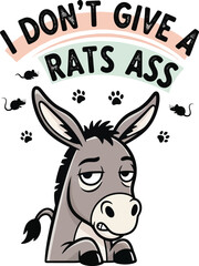 Cute cartoon reindeer illustration with a blank sign, Christmas tree, and card for a happy winter holiday design