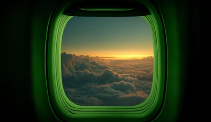 view from airplane window