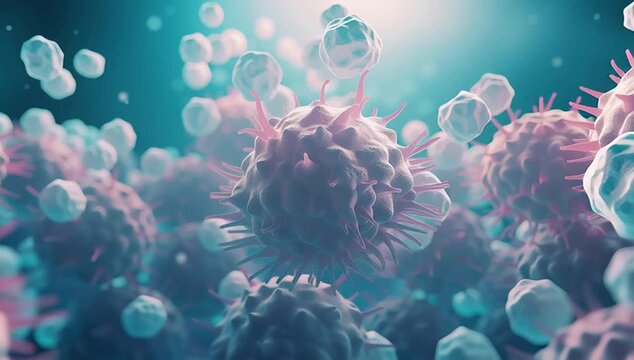 White T-cells floating