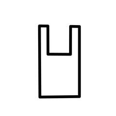 Minimalist Line Icon Set of Shopping Bags and Money Pouches