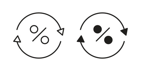 Exchange rate icons, vector symbols. filled flat sign