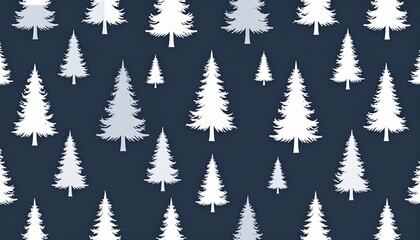 Obraz premium Pine Silhouettes